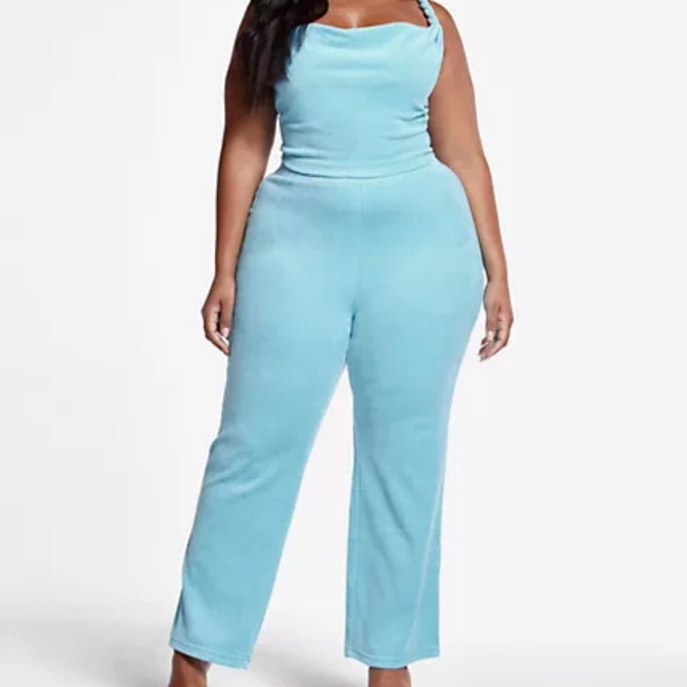 Fashion to Figure Emmie Terry Cloth Twist crop tank and pant set